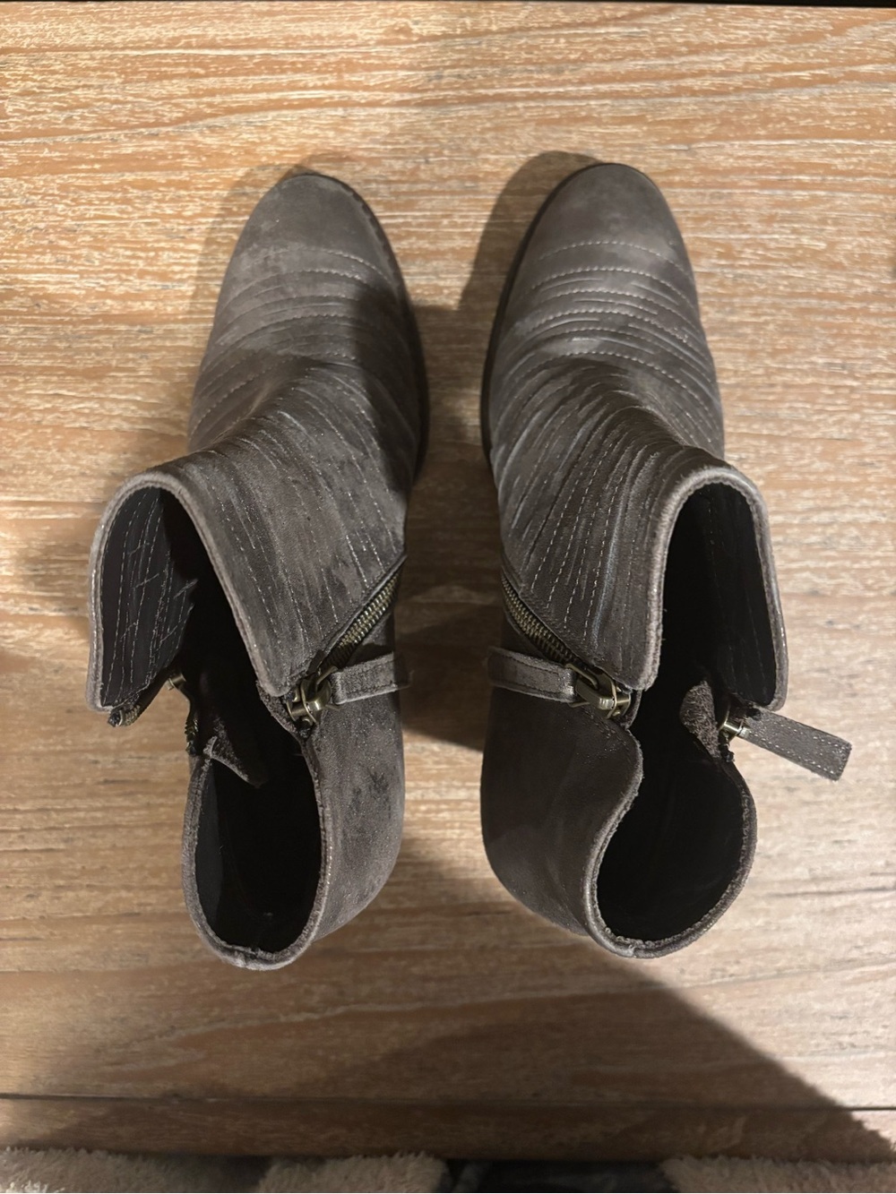 Paul Green Women's Gray Ankle Booties with Side Zip UK Size 5, US Size 8 - Picture 2 of 10